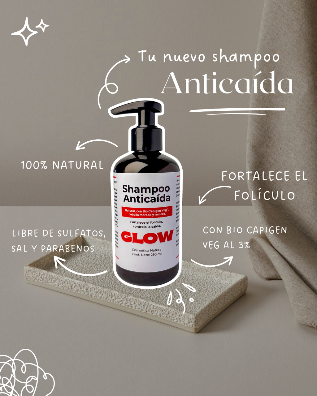 Shampoo + Acondicionador Anticaída Natural