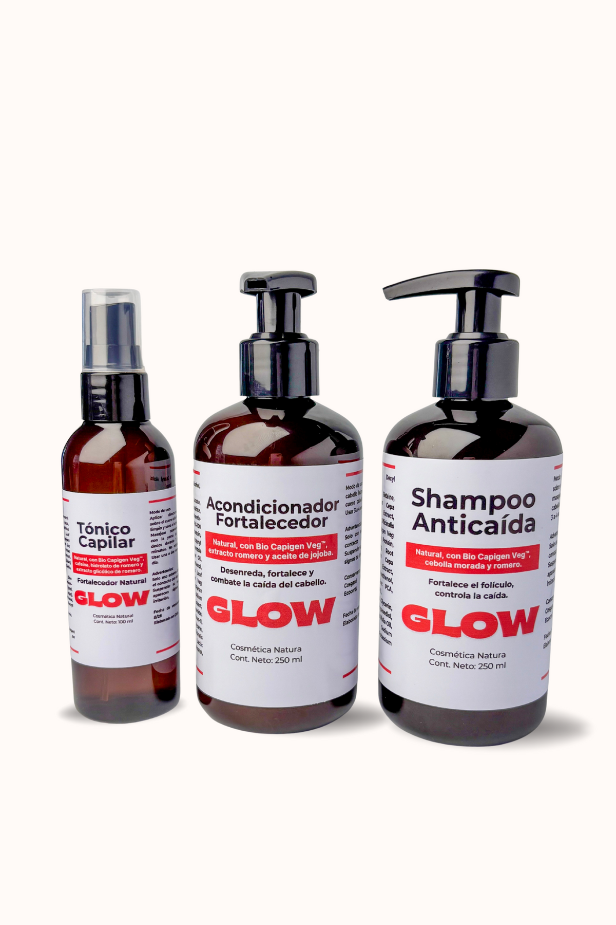 Pack Anticaída: Shampoo + Acondicionador + Tonico