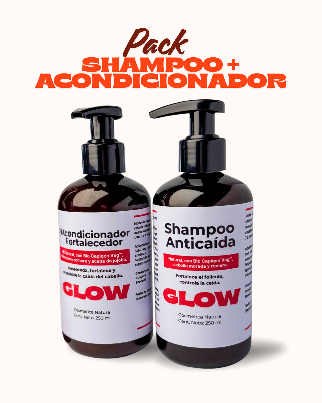 Shampoo + Acondicionador Anticaída Natural